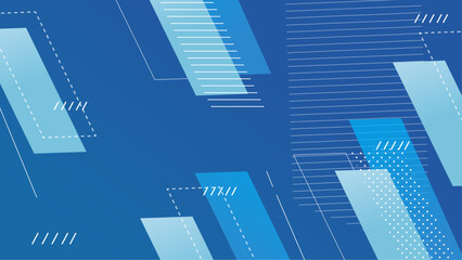 Geometric Blue Gradient Abstract Background