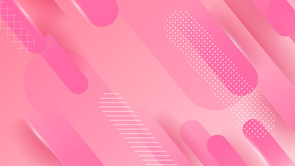Abstract Pink Gradient Geometric Background