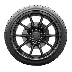 Obraz premium Glistening futuristic wheel ready for the open road with high performance on transparent background