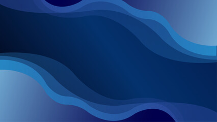 Dark Blue vector minimalist simple abstract geometric banner background. Gradient geometric shapes on dark blue background