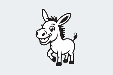 Fototapeta premium donkey silhouette Vector