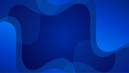 A blue gradient abstract shape background