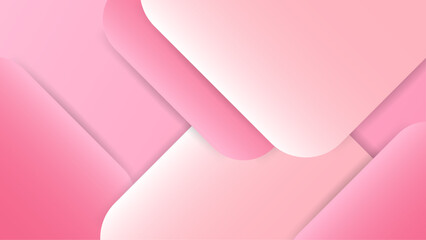 Pink gradient abstract shape background design
