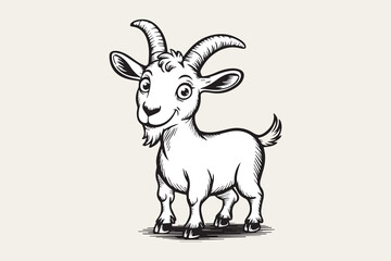goat silhouette  Vector