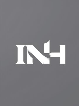 INH letter logo creative design. INH unique design