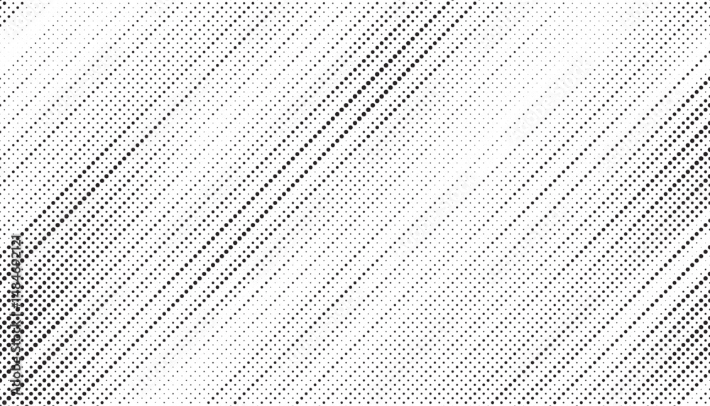Aufkleber Halftone background vector, abstract backdrop design with two tone pattern and copy space for edit your content