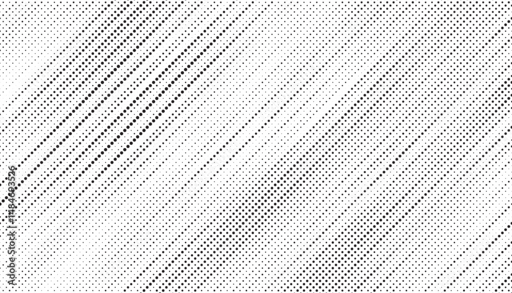 Aufkleber Halftone background vector, abstract backdrop design with two tone pattern and copy space for edit your content	