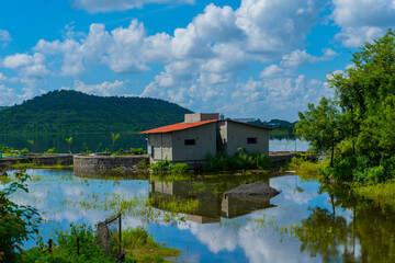 Obraz premium Beautiful landscape view in sunny day.
