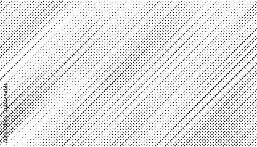Aufkleber Halftone background vector, abstract backdrop design with two tone pattern and copy space for edit your content