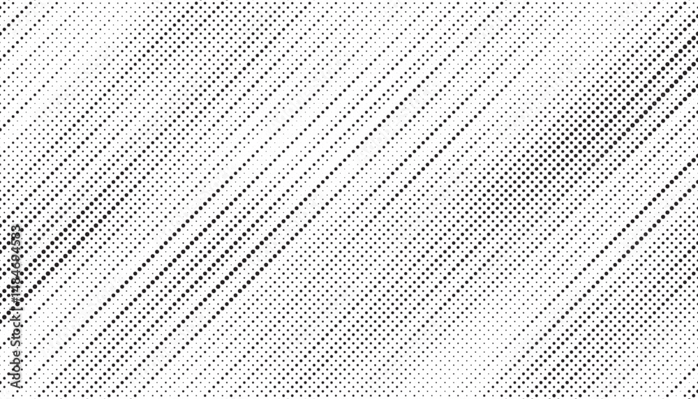 Aufkleber Halftone background vector, abstract backdrop design with two tone pattern and copy space for edit your content