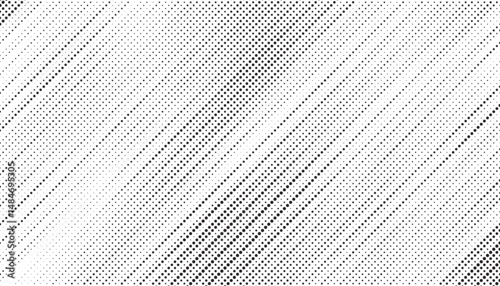Aufkleber Halftone background vector, abstract backdrop design with two tone pattern and copy space for edit your content