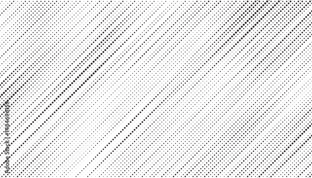 Aufkleber Halftone background vector, abstract backdrop design with two tone pattern and copy space for edit your content	