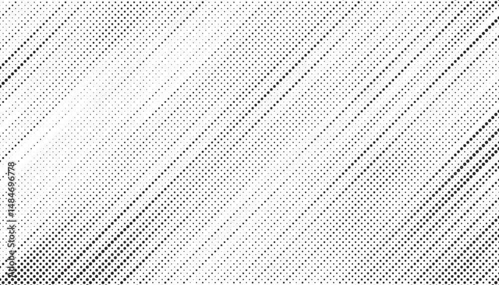 Aufkleber Halftone background vector, abstract backdrop design with two tone pattern and copy space for edit your content