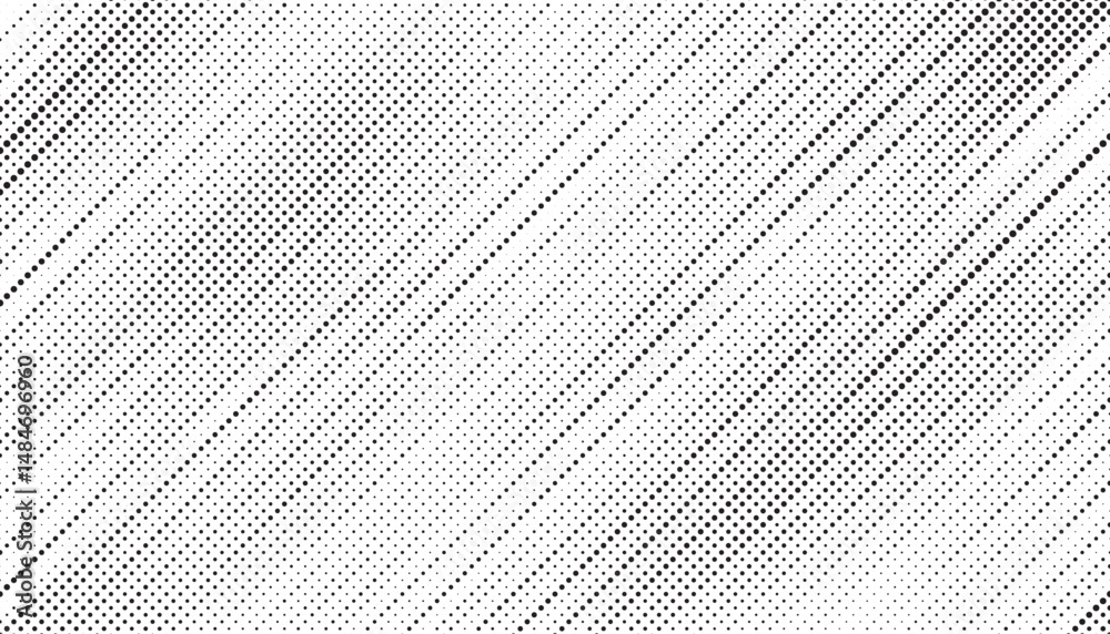 Aufkleber Halftone background vector, abstract backdrop design with two tone pattern and copy space for edit your content