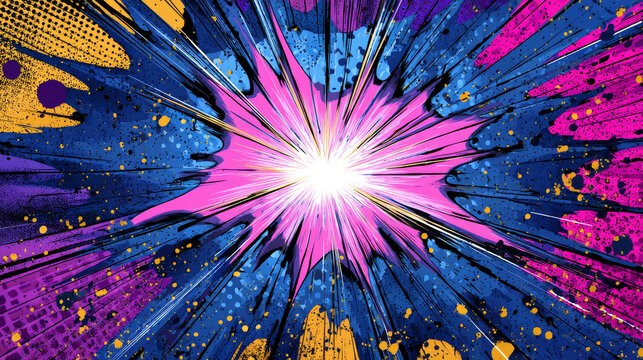 retro comic blue background raster gradient halftone