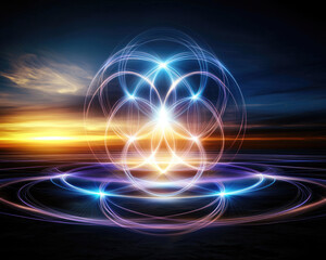 Obraz premium Abstract light design illustration