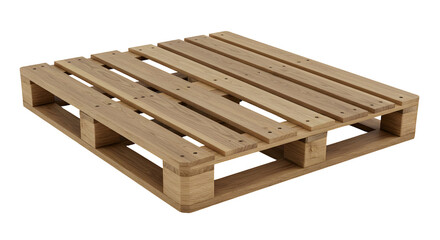 Wooden pallet isolated on black