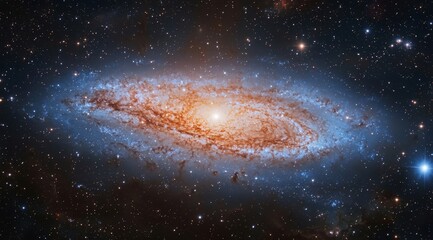Obraz premium Experience the wonder of an ultra-wide sci-fi space wallpaper for your backdrop.