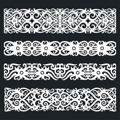 Borneo kalimantan dayak ornament set	