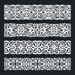 Borneo kalimantan dayak ornament set	