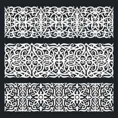 Borneo kalimantan dayak ornament set	