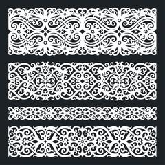 Borneo kalimantan dayak ornament set	