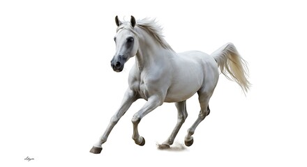 Fototapeta premium White Blaze, Windblown Grace