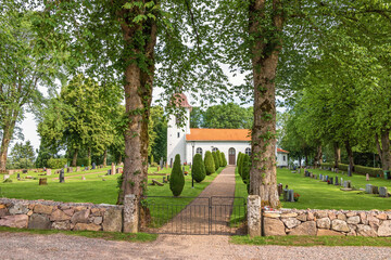 Gate at a church in the Swedish countryside