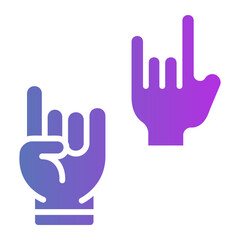 hands and gestures Gradient icon
