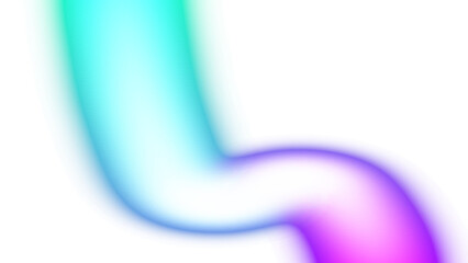 Transparent neon glowing wave lines futuristic