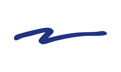 blue stroke ornament