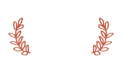 Obraz premium natural floral laurel wreath element