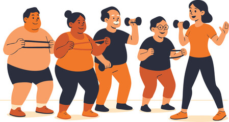 A mixed-age group fitness