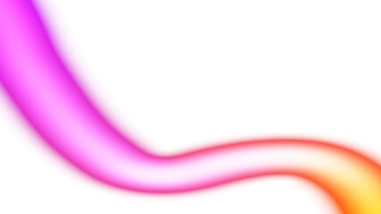 Transparent neon glowing wave lines futuristic