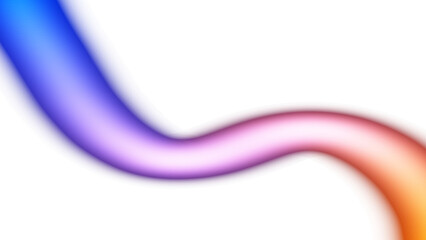 Transparent neon glowing wave lines futuristic