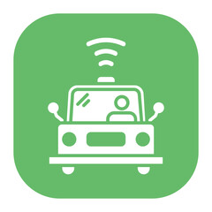 Self Driving Vehicle Icon