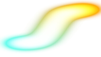 Transparent neon glowing wave lines futuristic