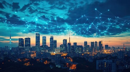 A smart business hub powered by renewable energy and AI technology 