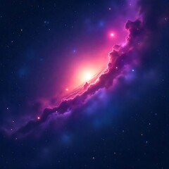 Fototapeta premium Space background with realistic nebula and shining stars background