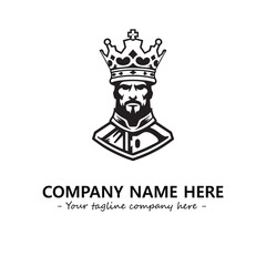 Obraz premium King logo company design vector illustration