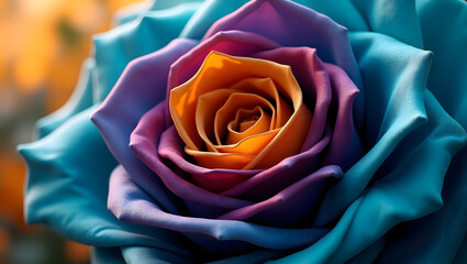 colorful silk flower design for a modern art