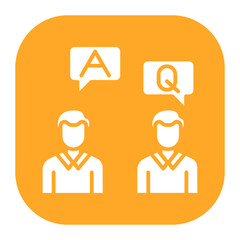 Fototapeta premium Questions And Answers Icon