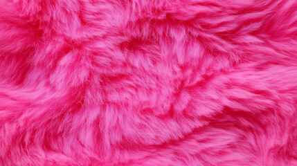 Fototapeta premium Vibrant hot pink faux fur texture. Soft, fluffy, and eye-catching. Great for backgrounds, fashion accents, and playful designs.