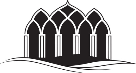 Mosque Domes Silhouette