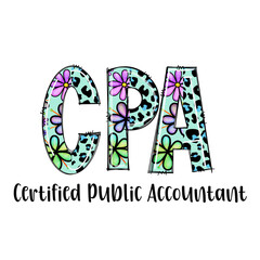 Cute CPA Design with Floral and Leopard Print