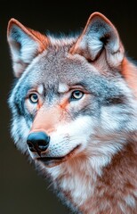 Fototapeta premium gray wolf portrait