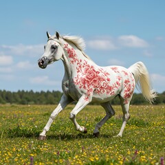 Obraz premium Floral Freedom: Arabian Dream