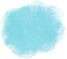 Sky blue watercolor spot. Abstract turquoise watercolor background for cards and flyers design