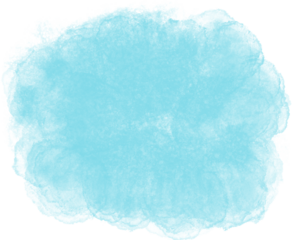 Blue watercolor spot. Abstract aqua, turquoise smudges, stain for design, illustration, wallpaper, card