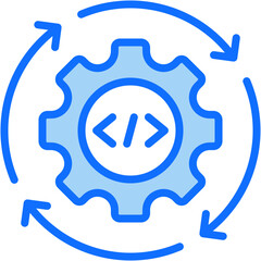 Devops Mixed Icon Vector Illustration